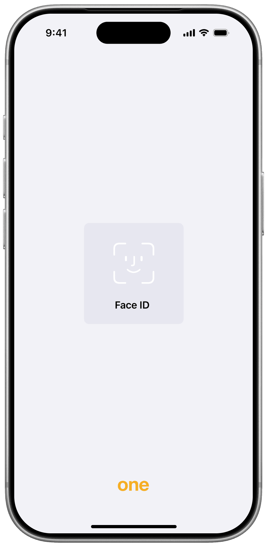 Step 2: the Face ID prompt during login